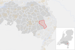 Locatie van de gemeente Deurne (gemeentegrenzen CBS 2016)