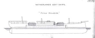 Right elevation drawing, the shaded areas illustrate her armor scheme NL Prinz Hendrik.jpg