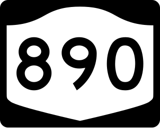 <span class="mw-page-title-main">New York State Route 890</span> State highway in Schenectady County, New York, US