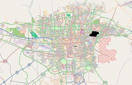 Narmak Narmak in Tehran map (Black).JPG