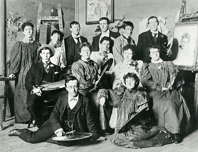 National Gallery of Victoria Art School students 1896