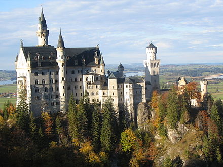 Castles appearing straight out of fairy tales dot the entire landscape of Central Europe. Pictured here is Schloss Neuschwanstein near Füssen, Germany.