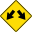 New Zealand road sign W14-1.svg