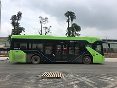 VinBus electric bus at VOP