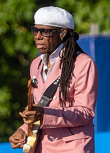 Rodgers performing at BST Hyde Park 2022 Nile Rodgers Hyde Park 2022 (cropped).jpg