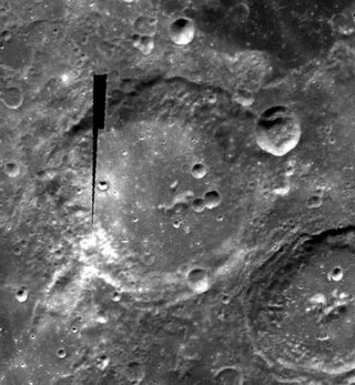 <span class="mw-page-title-main">Bose (crater)</span> Feature on the moon