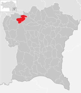 Poloha obce Oberdorf am Hochegg v okrese Südoststeiermark (klikacia mapa)