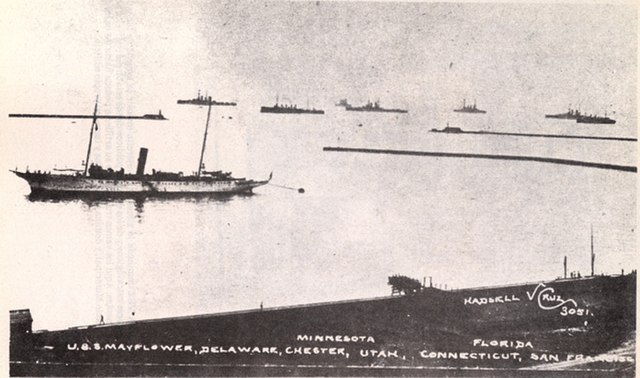 American warships off Veracruz in 1914