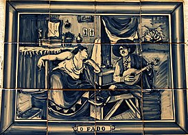 Azulejos portugueses antiguos O Fado (2861589727).jpg