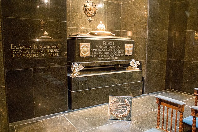 The Imperial Crypt and Chapel in the Monument to the Independence of Brazil in São Paulo, the final resting place of Emperor Pedro I (also King of Por