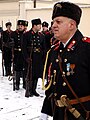 Členové vlasteneckého spolku „Tradice“ v uniformách bulharských opolčenců