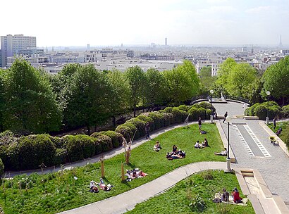 Cómo llegar a Parc de Belleville en transporte público - Sobre el lugar