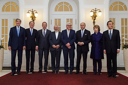 Ministers With Iranian Foreign Minister Zarif in Vienna.