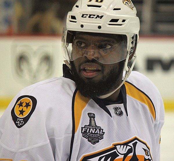 Subban with the Nashville Predators during the 2017 Stanley Cup Finals