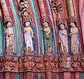 Panny Mądre i Panny Głupie, rzeźby po prawej, kościół zamkowy, Zamek w Malborku, 20210908 1221 2681.jpg