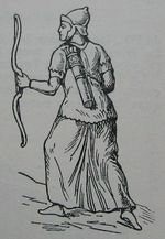 Reproduction of a Parthian archer as depicted on Trajan's Column. ParthianWarrior.jpg