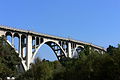 Colorado Street Bridge in Pasadena, California seen from the Arroyo Seco