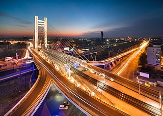 <span class="mw-page-title-main">Basarab Overpass</span> Bridge in Bucharest, Romania