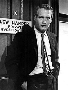Paul Newman como Lew Harper en Harper de Warner Bros (1966).