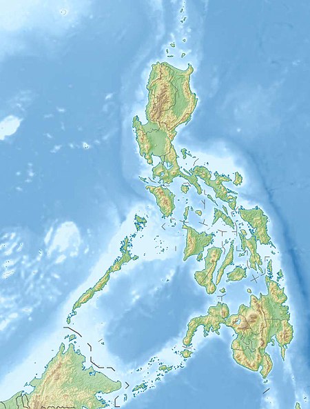 Philippines relief location map