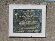 Plaque commémorative.