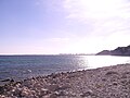Playa de la Coveta Fumá, se puede apreciar la costa de Alicante.jpg