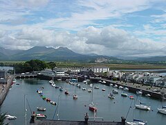 Porthmadoc Harbour and FFestiniog.jpg