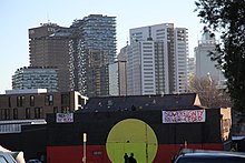 Redfern as part of the urban Sydney city landscape.