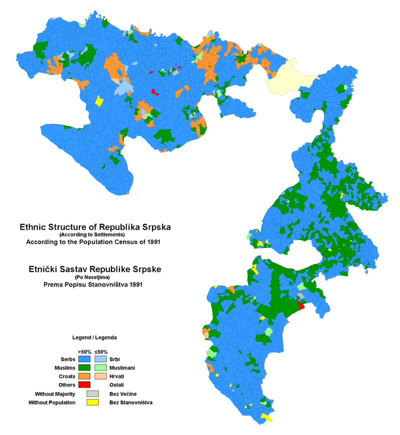 Dodik za Sputnjik: RS je država, BiH ne treba ostati u ovim granicama - Page 2 800px-Republika-Srpska-1991-Ethnic