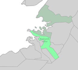 Reykjavík Élection du Sud District - Carte