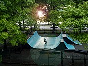 Riverside Skatepark June 9, 2012 7PM 6ft Mini Ramp Facing Hudson River.jpg