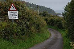 Път близо до Ballystrudder, Islandmagee - geograph.org.uk - 237672.jpg