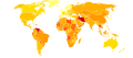 Road traffic accidents world map - Death - WHO2012