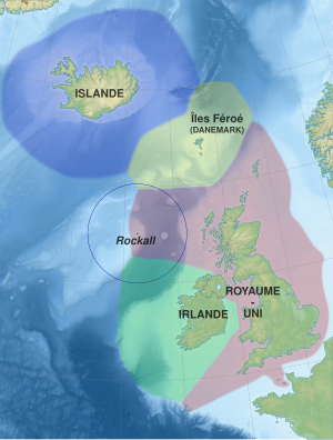 Carte de situation. Les différentes couleurs utilisées pour la représentation des mers symbolisent les zones économiques exclusives.