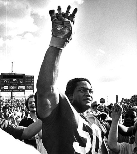 Ron Simmons while playing for Florida State University in 1981.