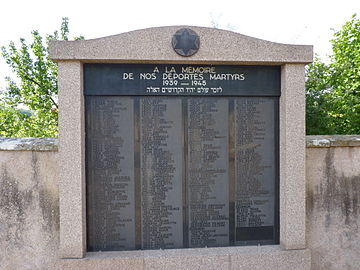 Monumento em memória dos judeus deportados da Alsácia (1939-1945)