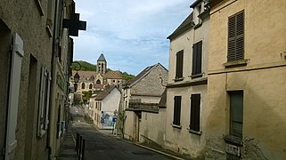 Rue de l'Église à Vétheuil