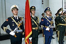 Colour guard of the Chinese People's Liberation Army. SAVX9718-900.jpg