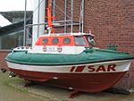 SRB (Search and rescue boat) Eltje på Schiffartsmuseum Nordfriesland i Husum, 7 meter lång, byggd 1981