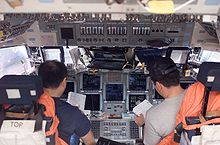 Flight deck of Discovery. STS-116 flight deck.jpg