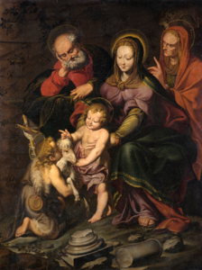 Sacra Famiglia con San Giovannino, collection privée.