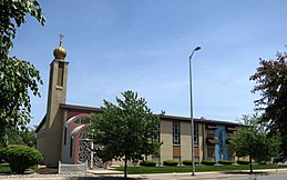 Saint Nicholas Byzantine Catholic Parish (Munster, Indiana) - exterior.jpg