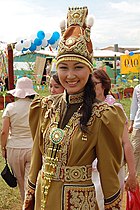 Yakut woman in traditional dress, Sakha Republic