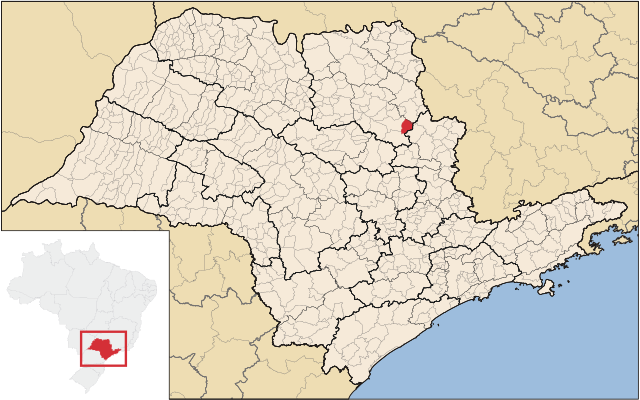 Localização de Santa Rosa de Viterbo em São Paulo