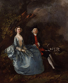 Sarah Kirby (née Bull) and Joshua Kirby by Thomas Gainsborough