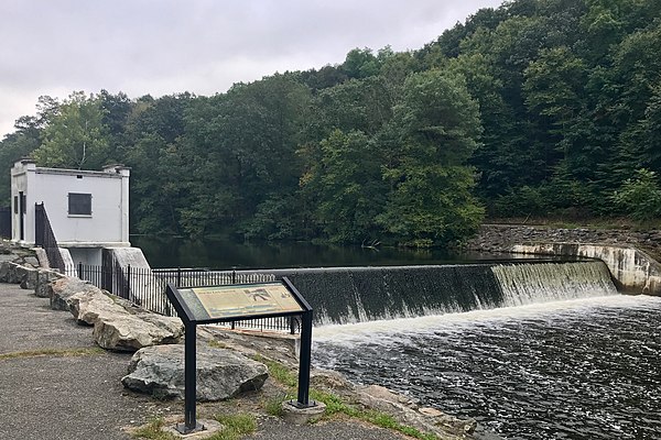 Saxton Falls Dam on the Musconetcong River, built for the Morris Canal