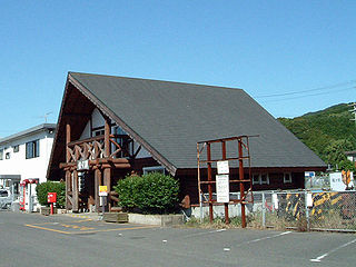 Saza Station railway station in Saza, Kitamatsuura district, Nagasaki prefecture, Japan