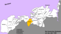 Locatie van Oldambt in de Zeven Friese Zeelanden