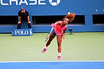 Serena Williams serves at the US Open (9665931630).jpg