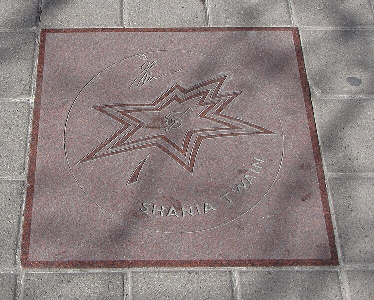 File:Shania Twain star on Walk of Fame.jpg
